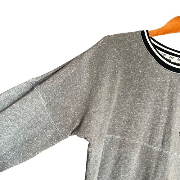 Victoria’s Secret pink grey crew neck sweater. Size xs - Picture 5 of 8